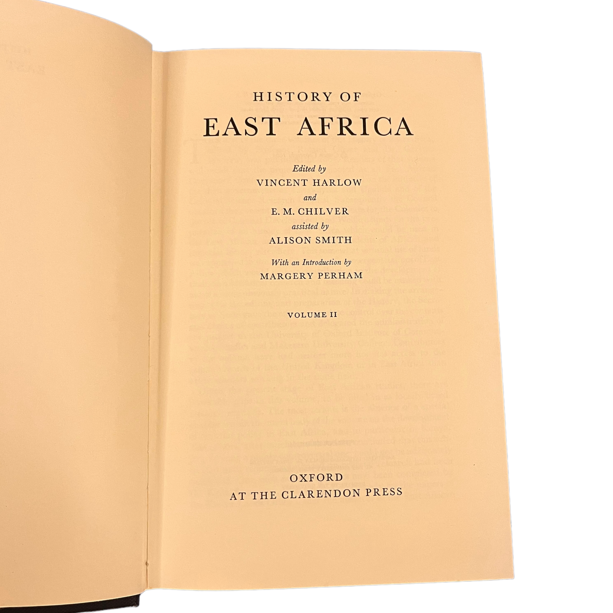 1963 History of East Africa by — Volume I & II